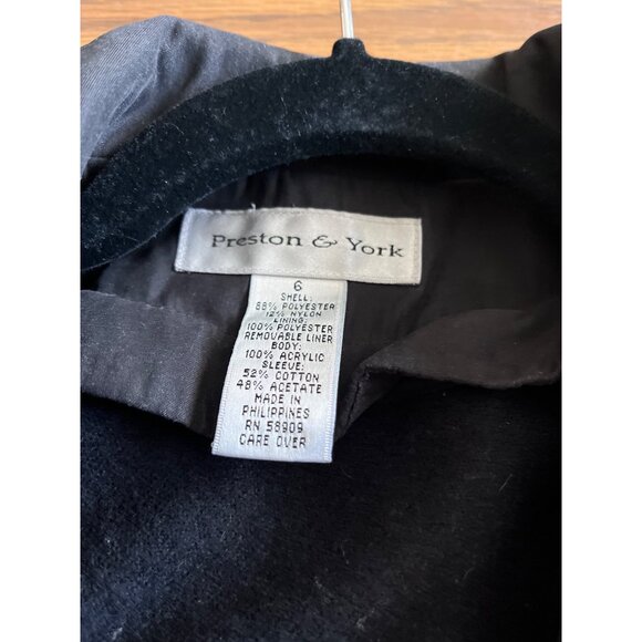 Preston & York brown with black removable lining rain trench coat size 6 - Picture 4 of 5